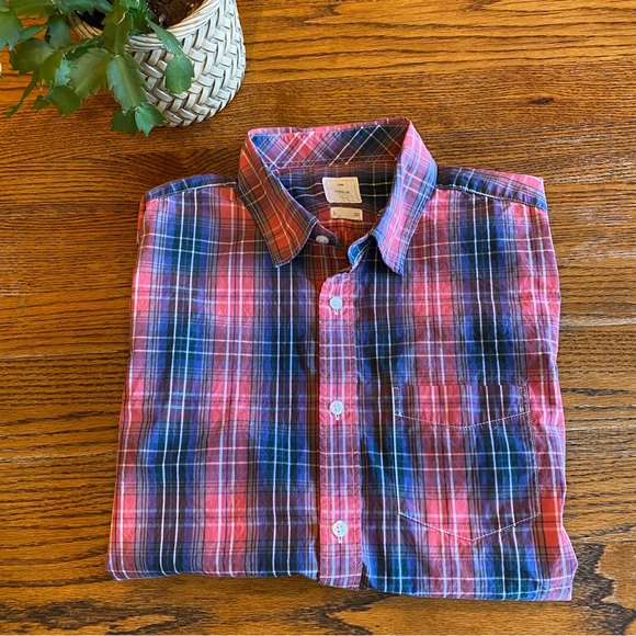 GAP Lightweight Long Sleeve Button Down Casual Dress Shirt in Large Red - Picture 5 of 6